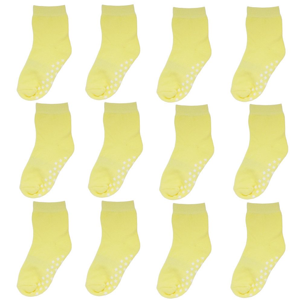 Langsocken Babysocken Kinder Anti Rutsch Socken 12 Paar Weich Atmungsaktiv Unisex