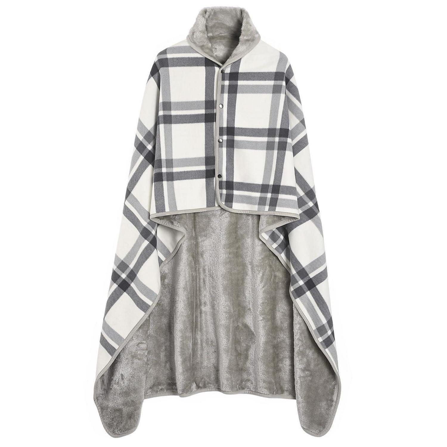 LuxusKollektion XXL-Schal Damen Schal Fleece Oversized Grau, (1-St)