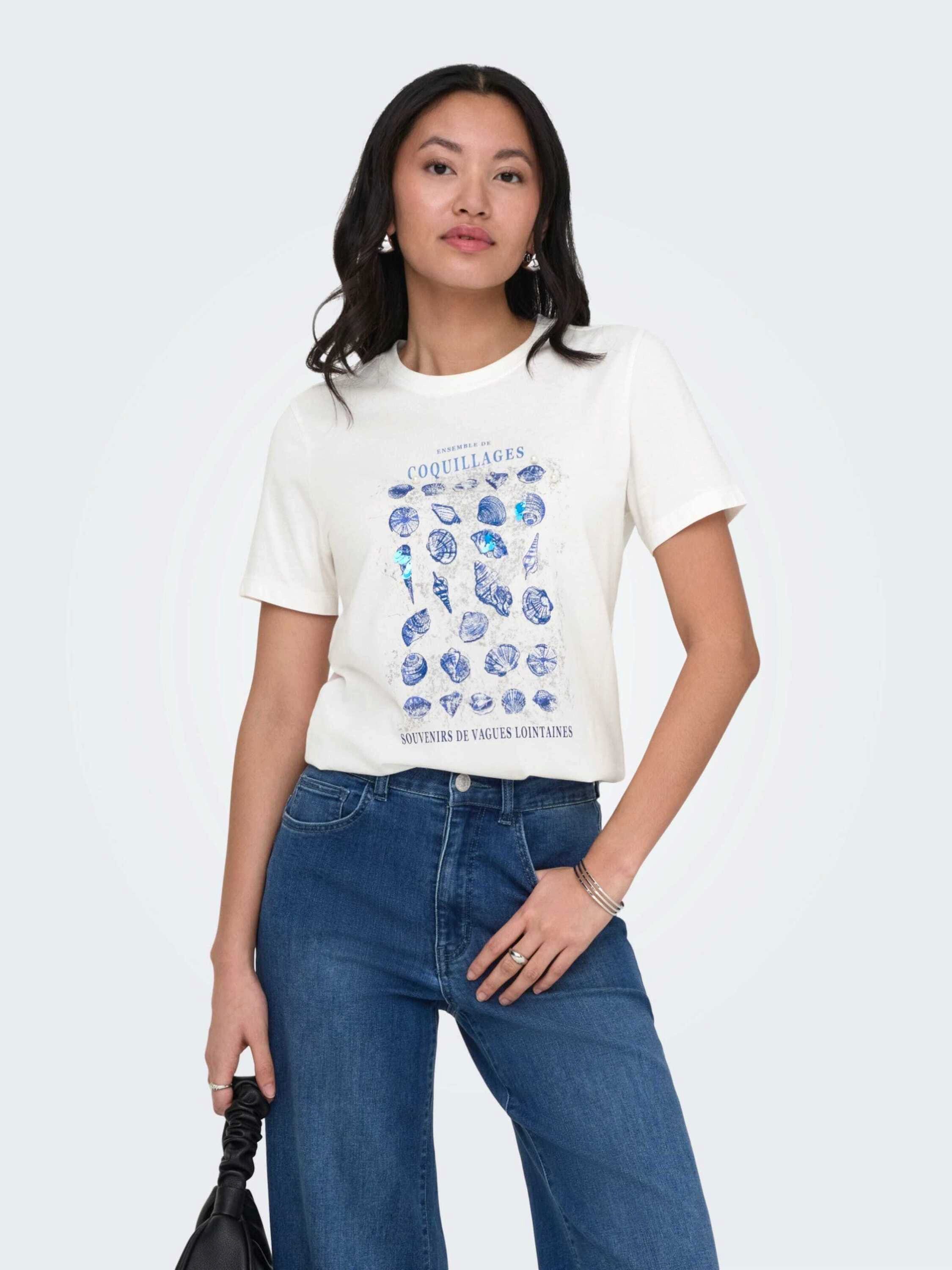 ONLY T-Shirt ONLKITA (1-tlg) Pailletten