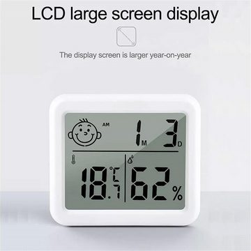 Olotos Raumthermometer Digital LCD Thermometer Thermo-Hygrometer Feuchtigkeit Wetterstation, Temperatur Messgerät für Innenraum Wohnzimmer Babyraum Büro