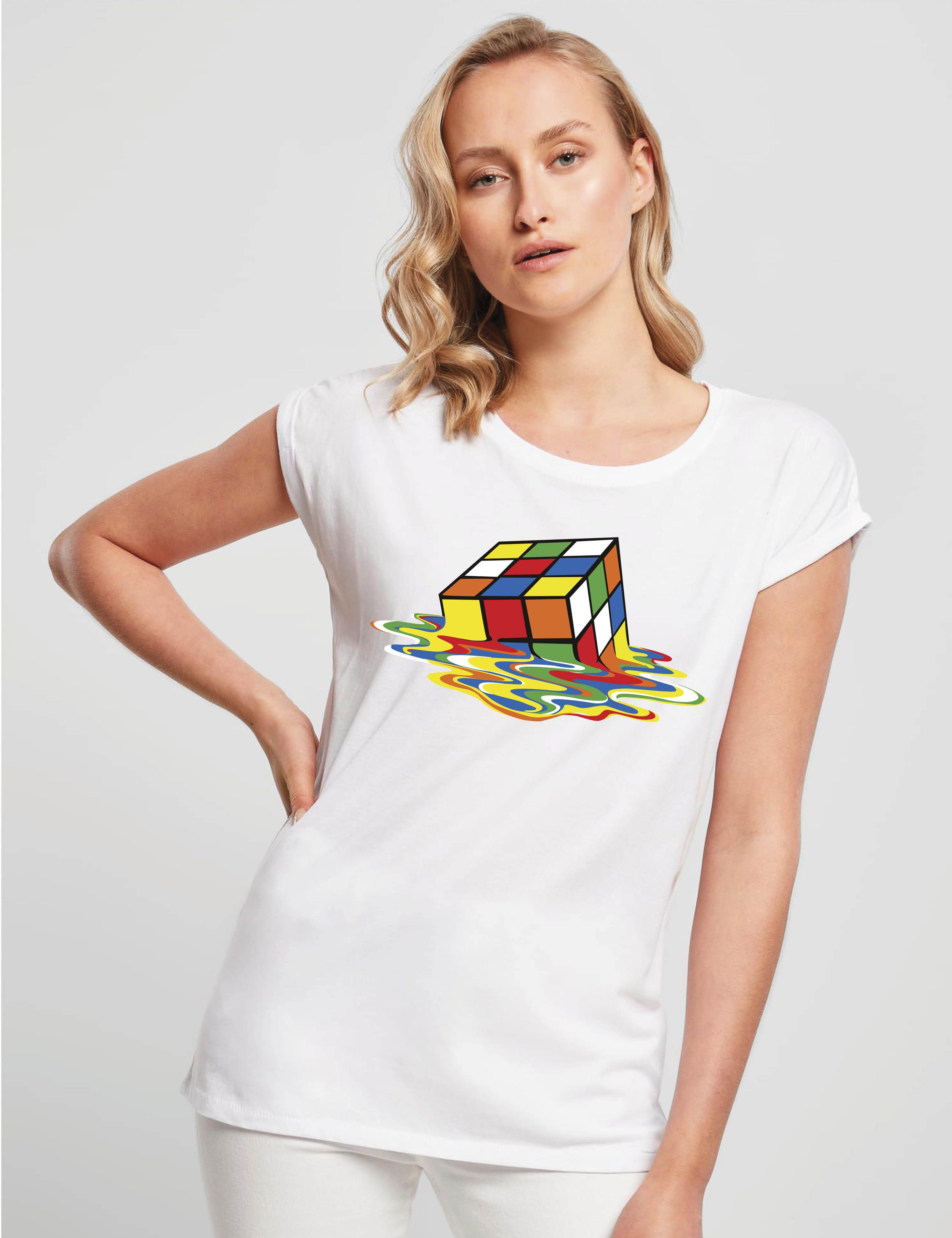 Youth Designz Print-Shirt "Zauberwürfel" Damen T-Shirt günstig online kaufen