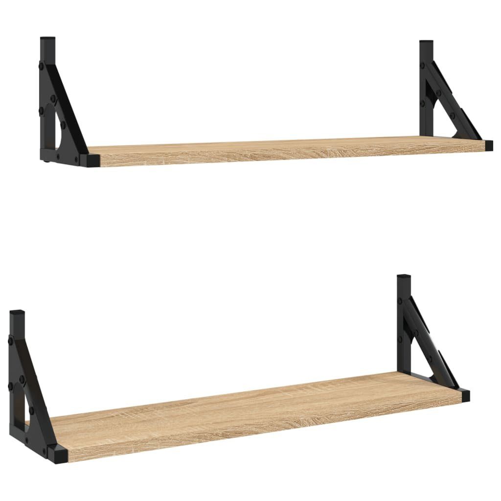 vidaXL Regal Wandregale 2 Stk. Sonoma-Eiche günstig online kaufen