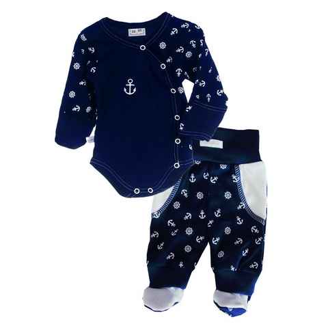 La Bortini Body & Hose Wickelbody Hose Baby Anzug 2tlg Set Body 44 50 56 62 68 74 80 86 92