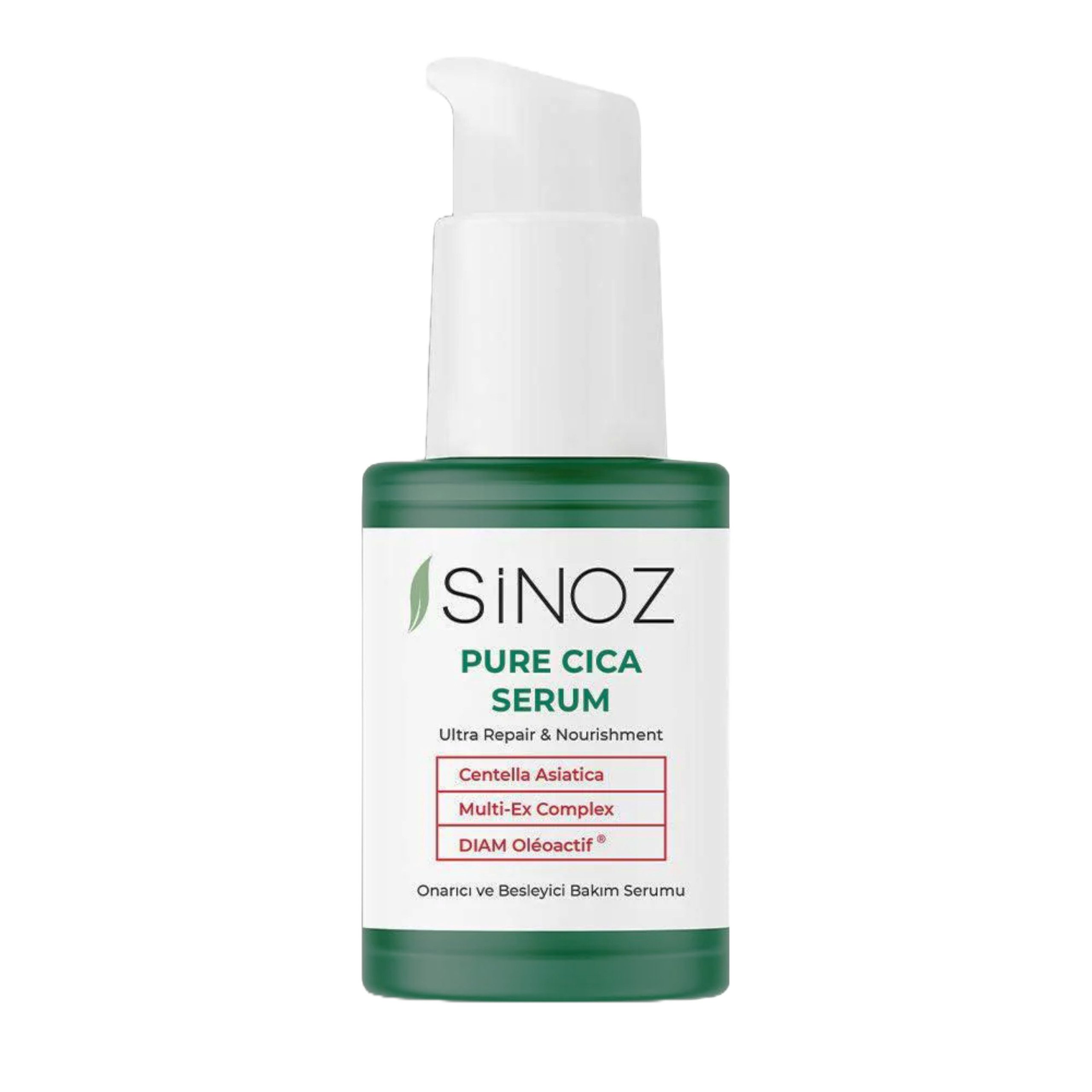 Gesichtsserum Sinoz Pure Cica Serum Ultra Repair & Nourishment - 30 ml