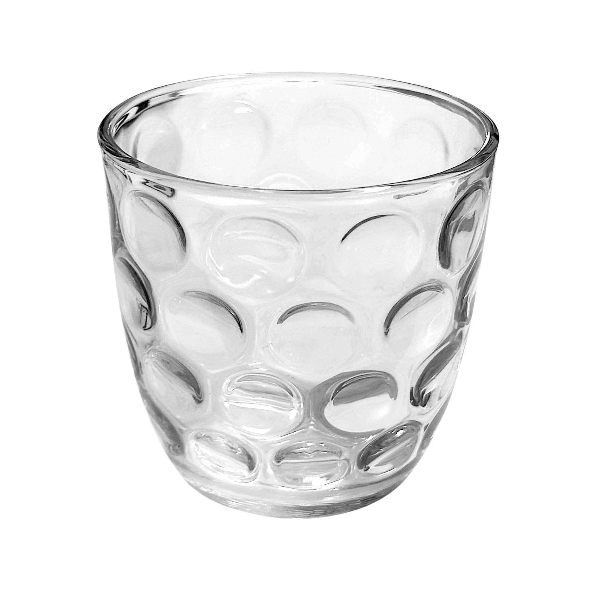 Sandra Rich Teelichthalter Teelichtglas "Bubble" 8,5 x 8,5cm. Windlicht Teelichthalter aus Glas