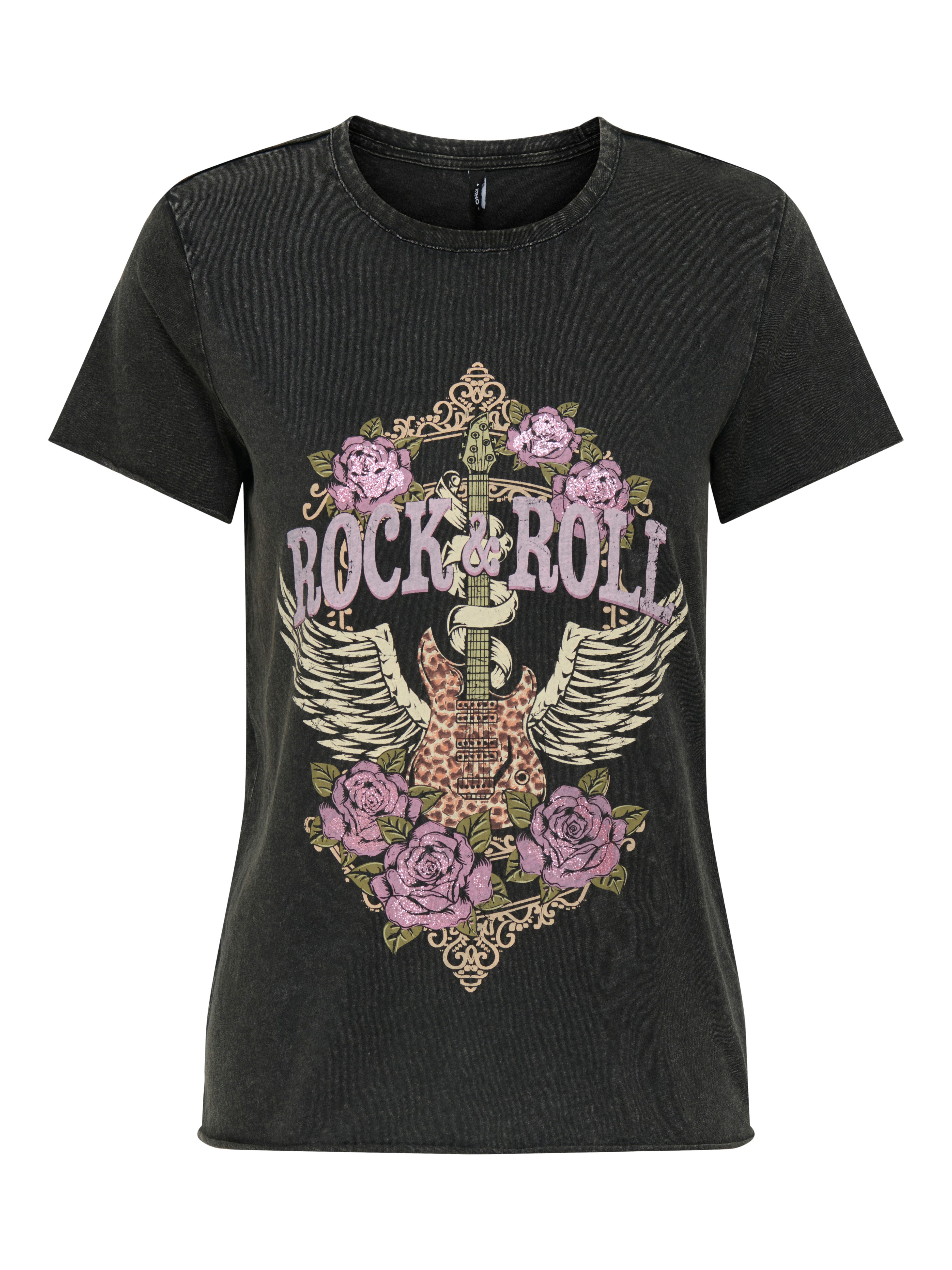 ONLY Rundhalsshirt ONLLUCY REG S/S TOP JRS NOOS unterschiedlich bedruckt günstig online kaufen