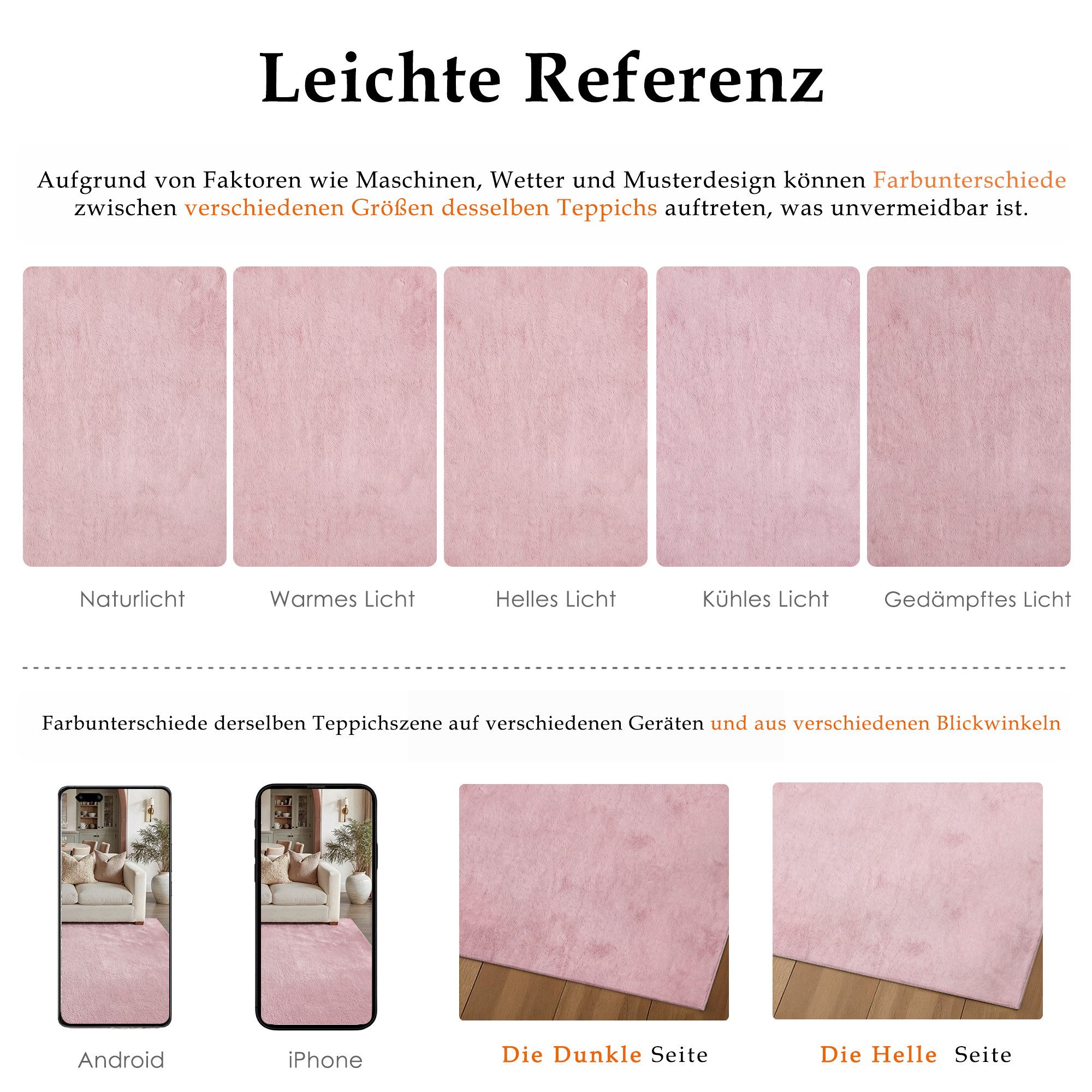 PURECOZY Teppich Kurzflor im Scandi-Look – weich, kuschelig, waschbar und pflegeleicht, rechteckig, Höhe: 5 mm, geeignet für verschiedene Innenräume, 60 x 180 c – Bild 5 von 5