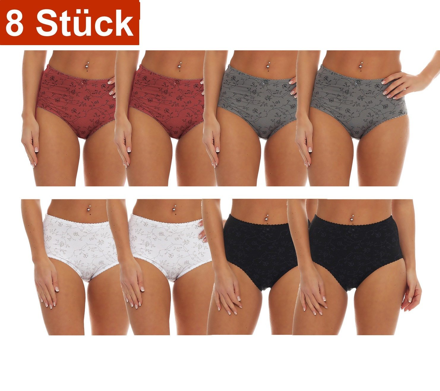 Cocain underwear Taillenslip Damen Slip Microfaser rot weiss schwarz grau s günstig online kaufen