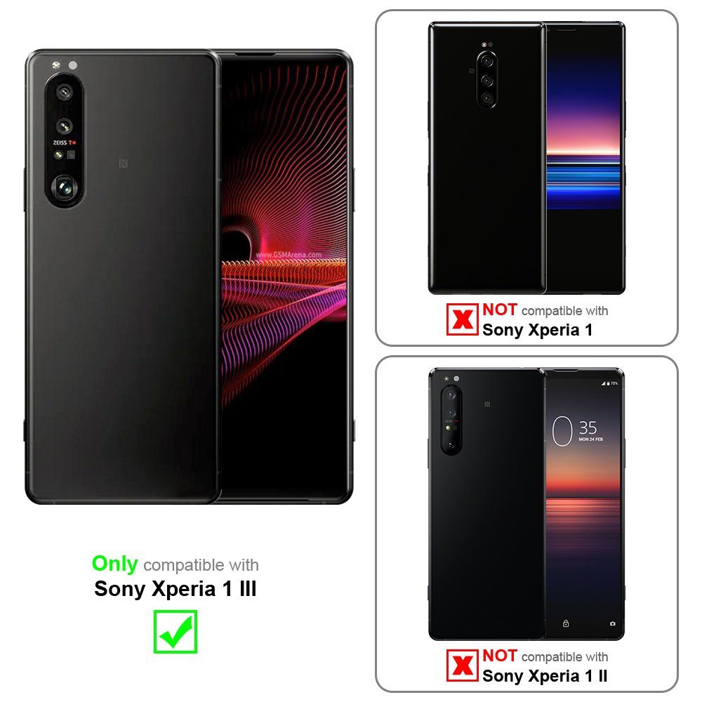 Cadorabo Handyhülle für Sony Xperia 1 III Hülle Sony Xperia 1 III, Hülle TPU Silikon Handy Schutzhülle Slim Transparent Case Cover
