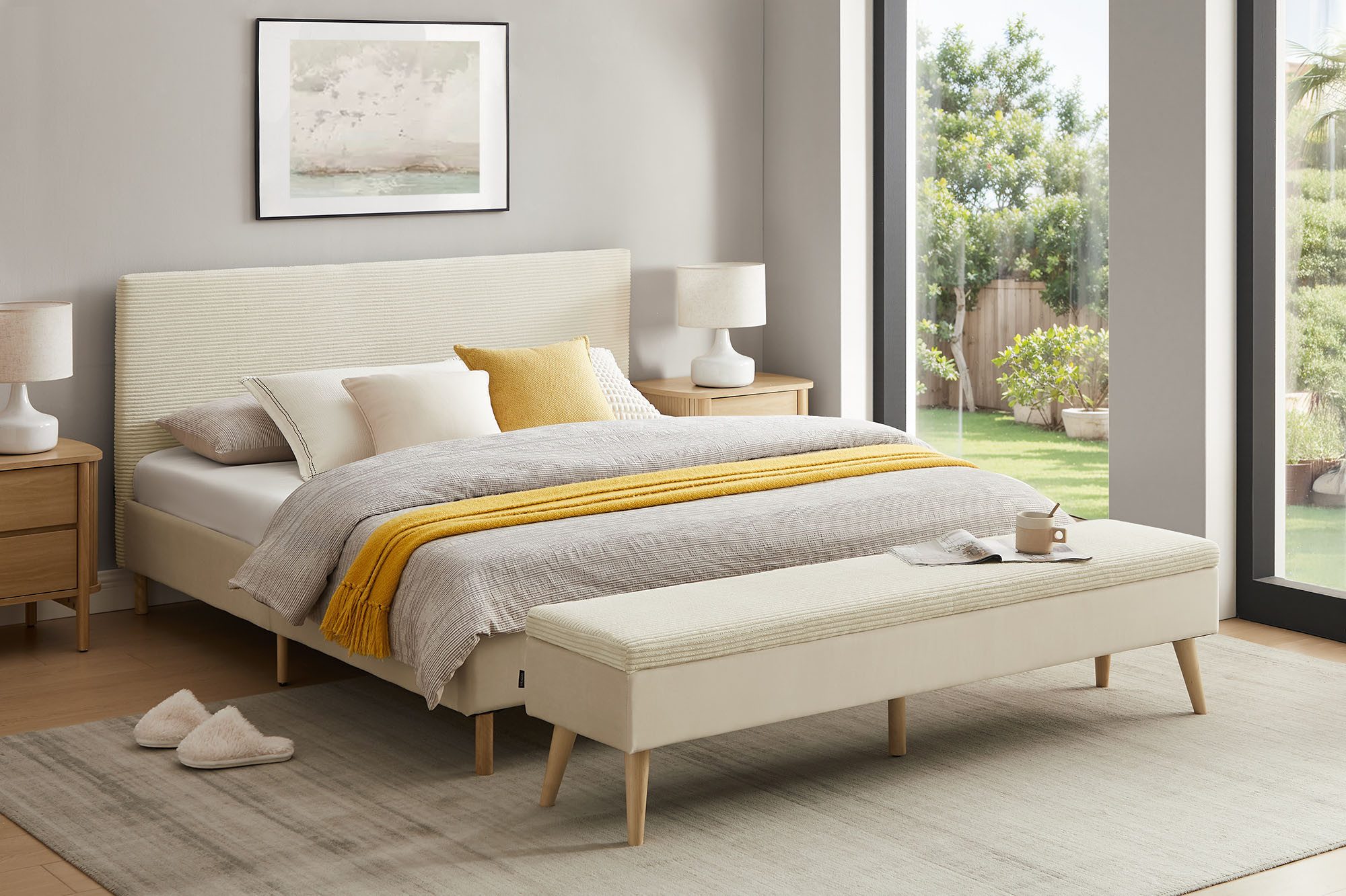 Home affaire Bettbank Armandine mit Stauraum, wahlweise in den Breiten 140cm oder 180cm erhältlich