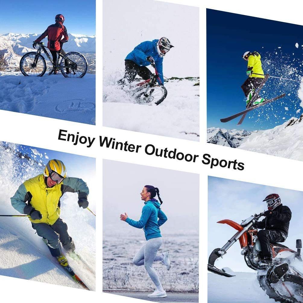 ROCKBROS Stirnband Ohrenschützer Damen Herren für Radsport Laufen Wandern Motorrad Fahren Einheitsgröße aber elastisch