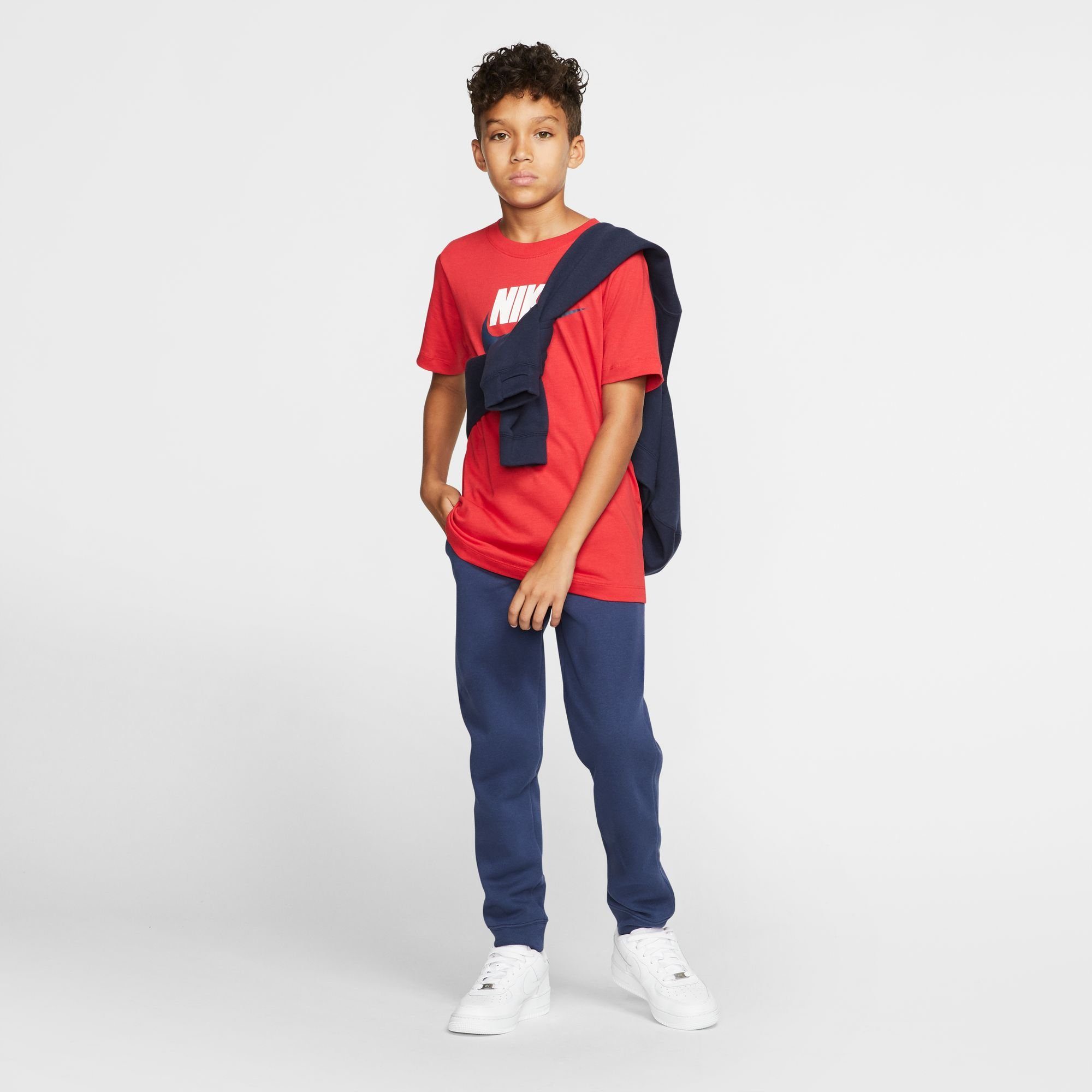 Nike KIDS' T-SHIRT BIG rot T-Shirt COTTON Sportswear