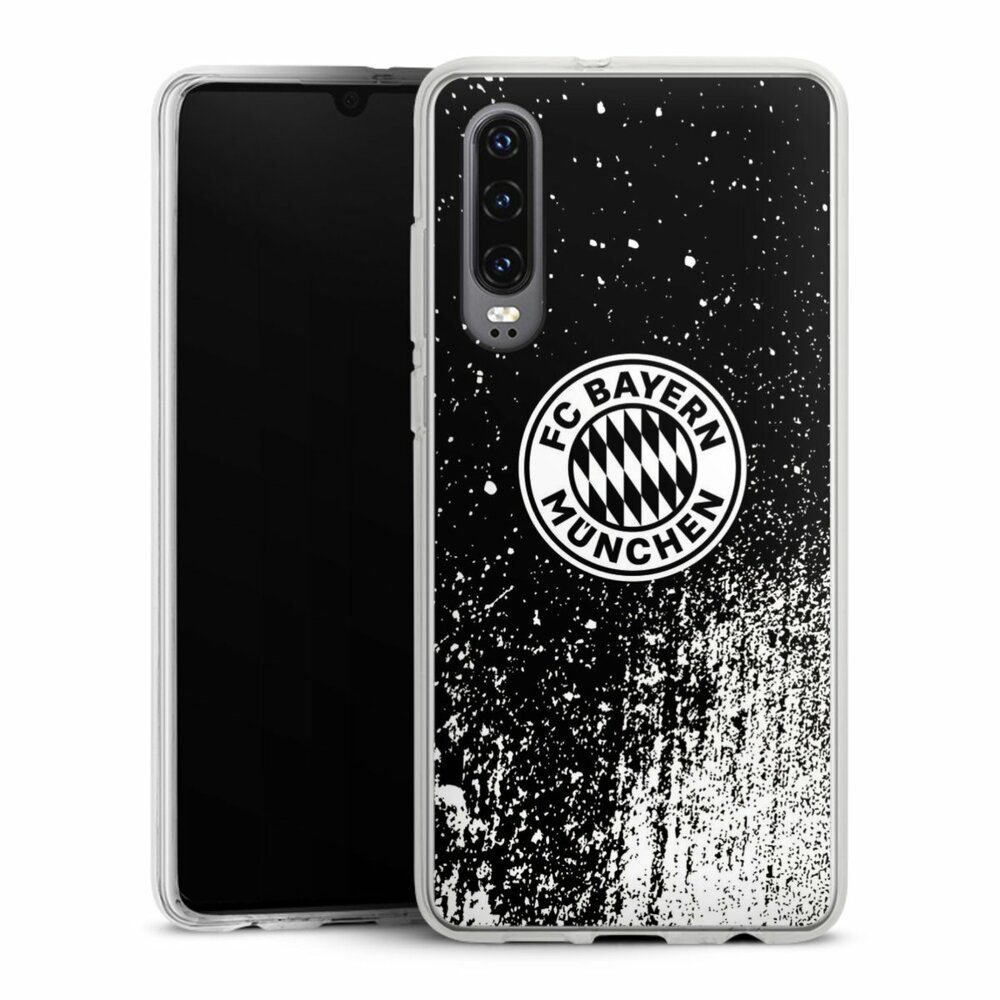 Handyhülle FC Bayern München Offizielles Lizenzprodukt FCB Splatter Schwarz - FCB