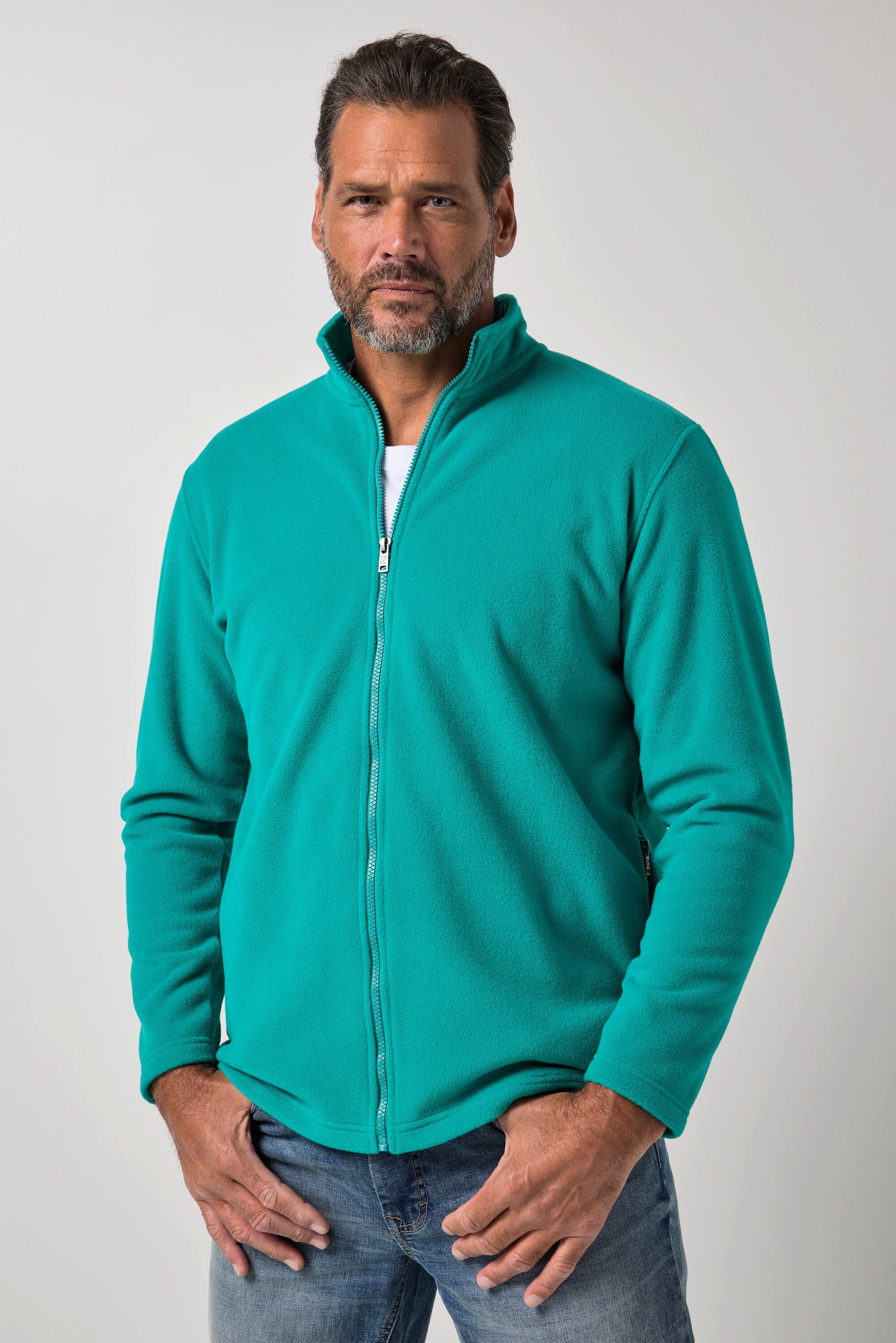 JP1880 Fleecejacke Fleecejacke Outdoor Stehkragen Zipp-Pockets