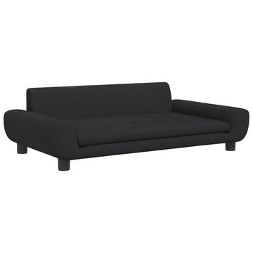 vidaXL Kindersofa Kindersofa Schwarz 100x54x33 cm Samt Kindercouch Kindermöbel Kinderzim