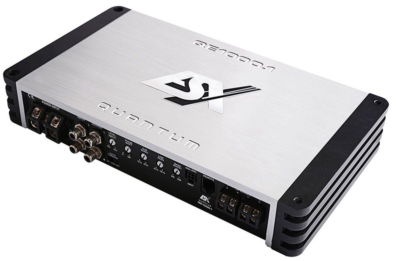 ESX QUANTUM Digital Monoblock QE1000.1 1-Kanal mit Endstufe 2000 Watt Vollverstärker Auto