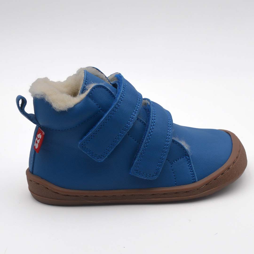 POLOLO Barfuß Winterstiefel für Kinder, bequemer Winterstiefel gefüttert mit Bio Wolle