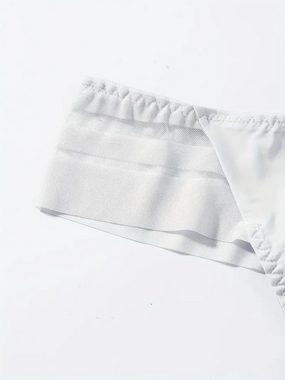 Elegant Love Tangaslip Kontrast-Mesh-Tanga, Intimates-Höschen, Brasilien Slips (1-St) Lingerie für Damen, sexy halbtransparente Unterhosen, stilvolle Panty