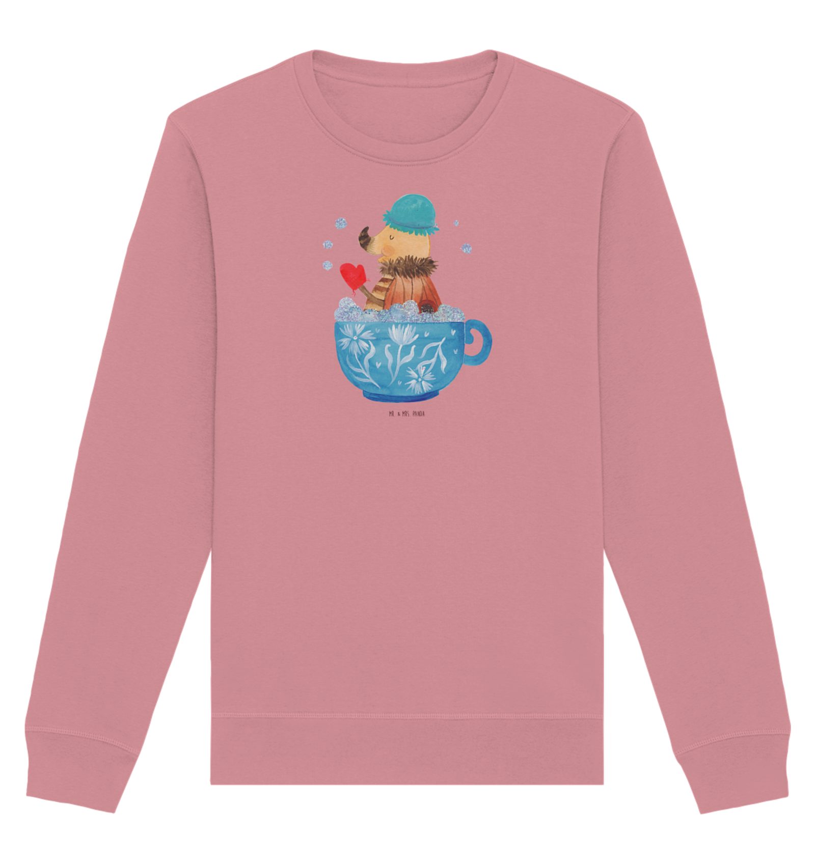 Longpullover Nachtfalter Schaumbad Größe XS - Canyon Pink - Geschenk, Pullover Fra