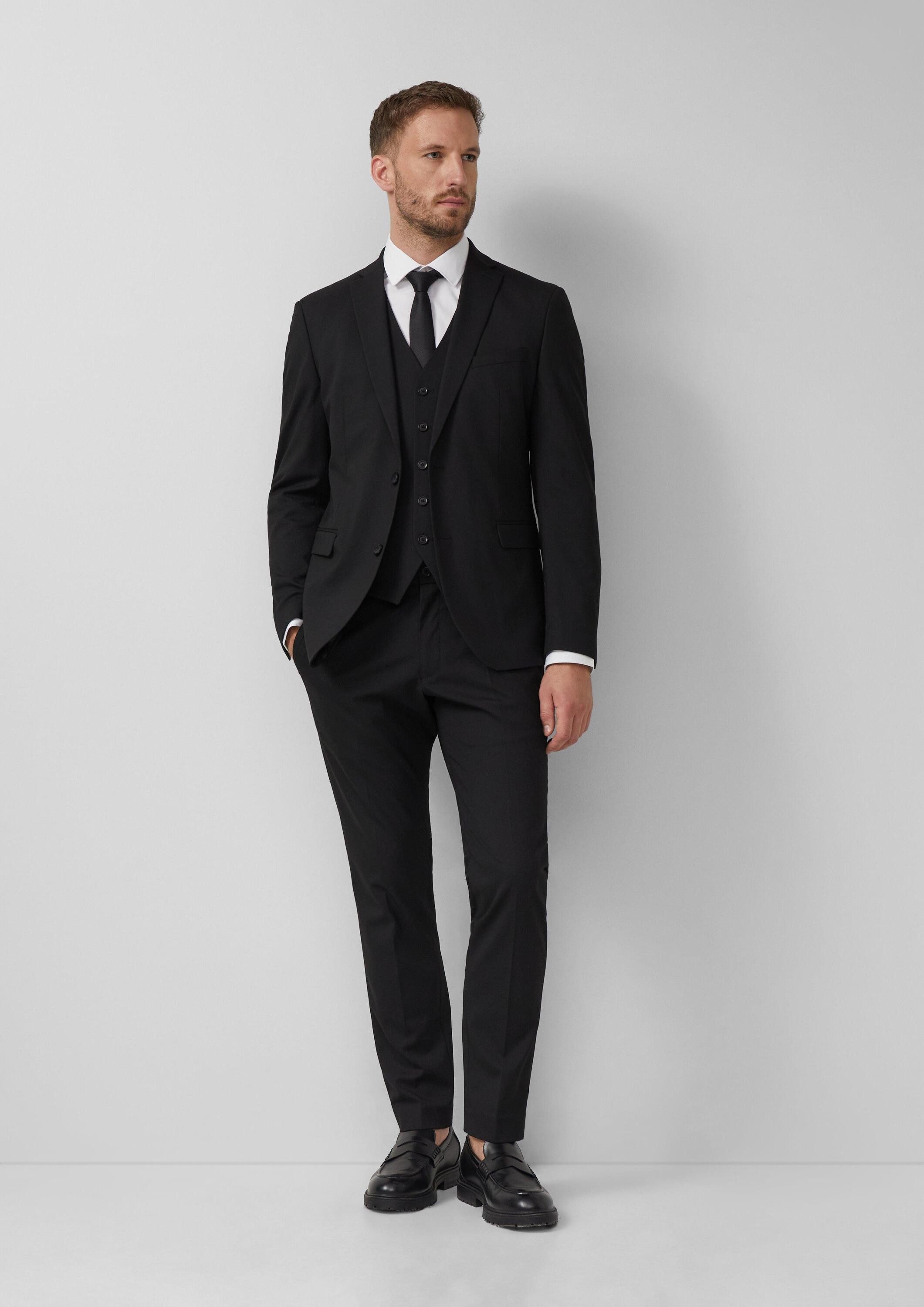 s.Oliver Jackenblazer Indoor-Weste S.OPURE s.O PURE: Anzugweste im Slim Fit