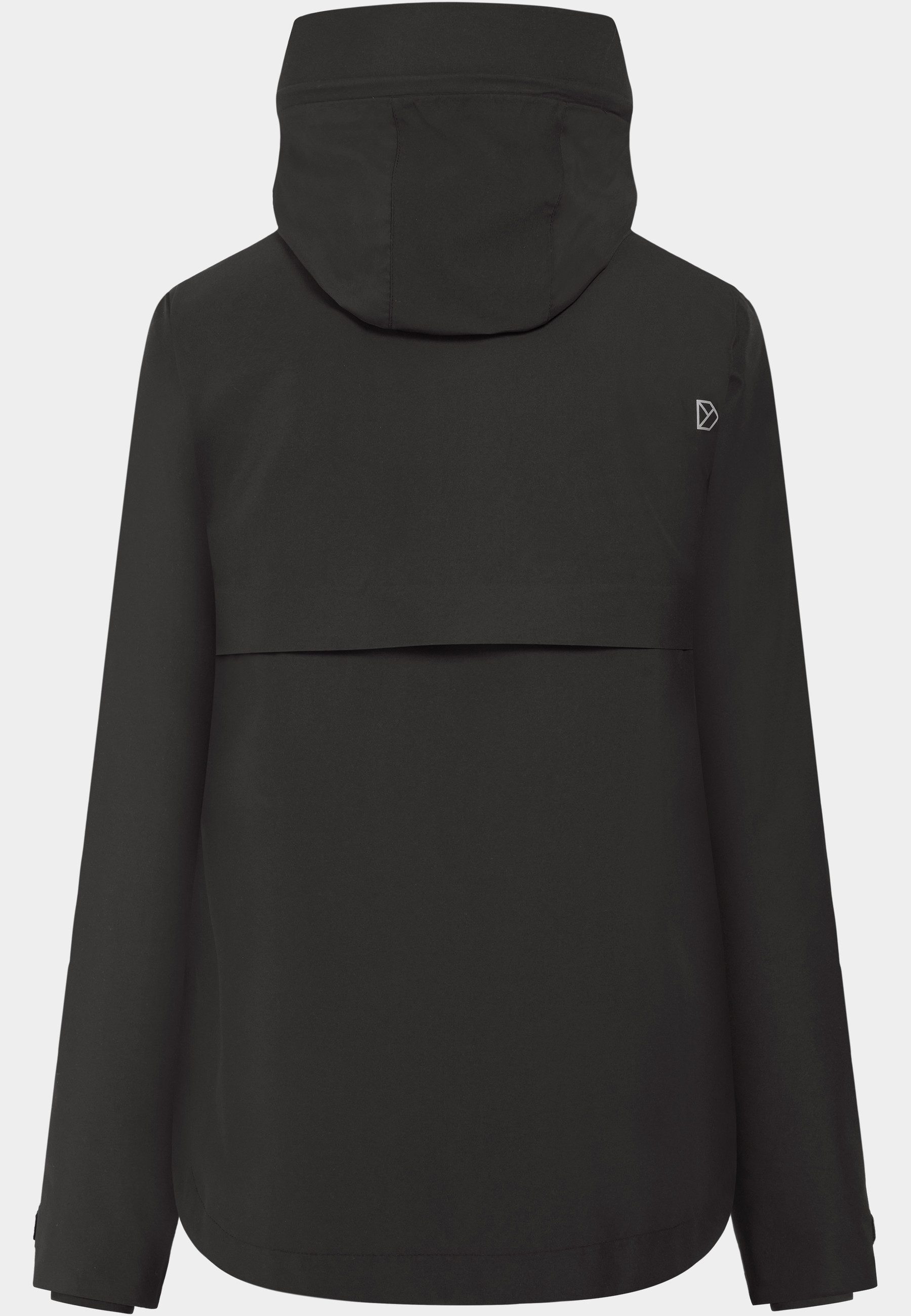 Didriksons Outdoorjacke Damen Winterjacke wasserdicht winddicht atmungsaktiv Kapuze JENNIE 2-Wege-Reißverschluss, Reflektierender Logo-Druck, Verstellbare Kapuze