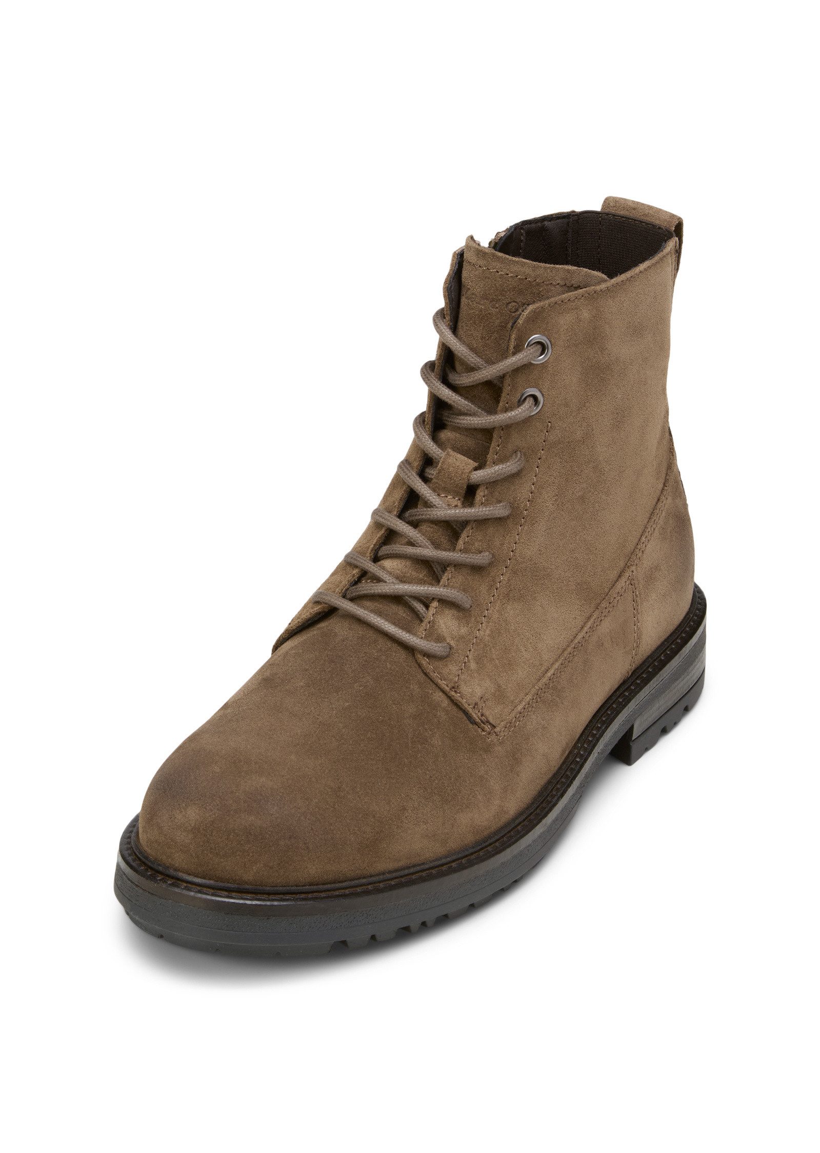 aus softem Velours-Rindleder Stiefelette