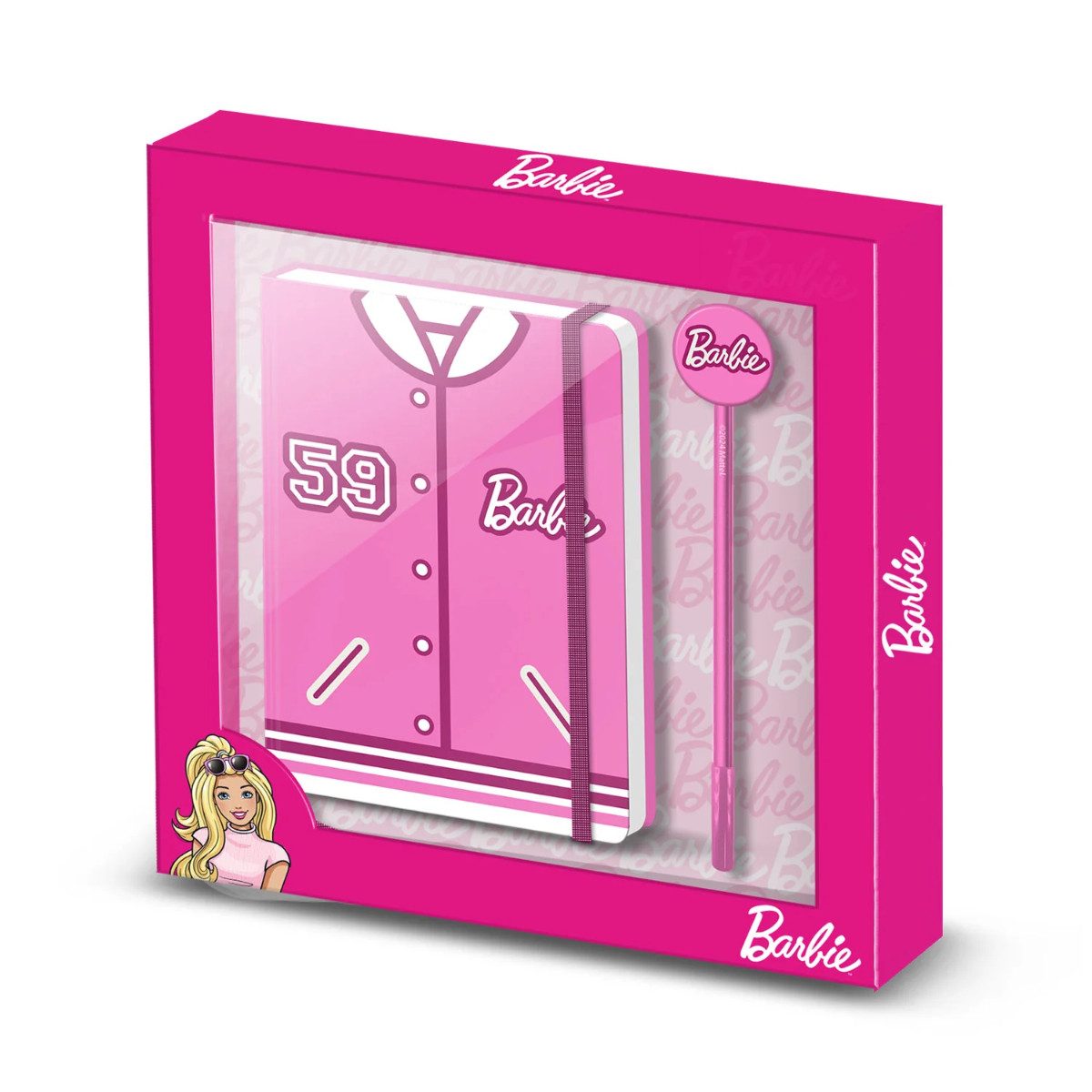 Barbie Notizbuch - Set mit Kugelschreiber Geschenkbox Schreibset