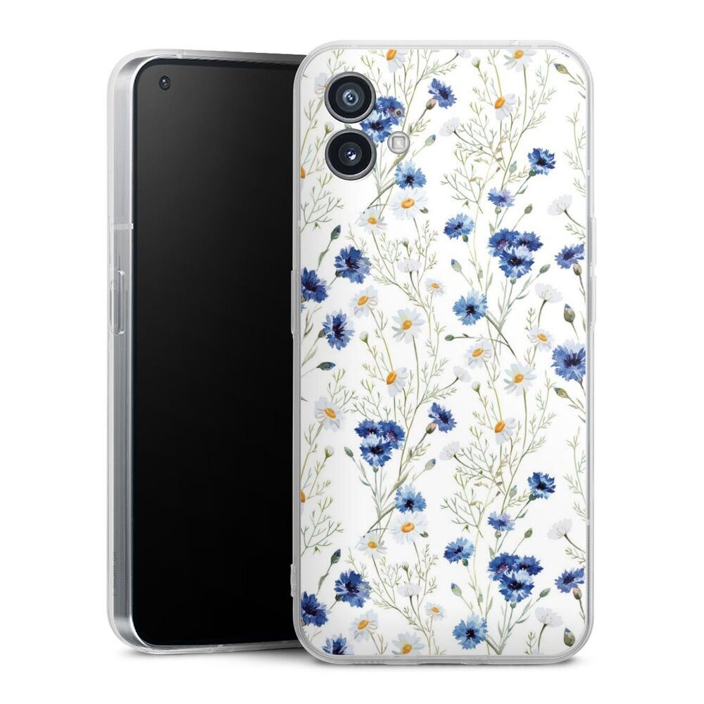DeinDesign Handyhülle Muster Blume Blumen Flower Pattern 6, Nothing Phone 1 Silikon Hülle Bumper Case Handy Schutzhülle