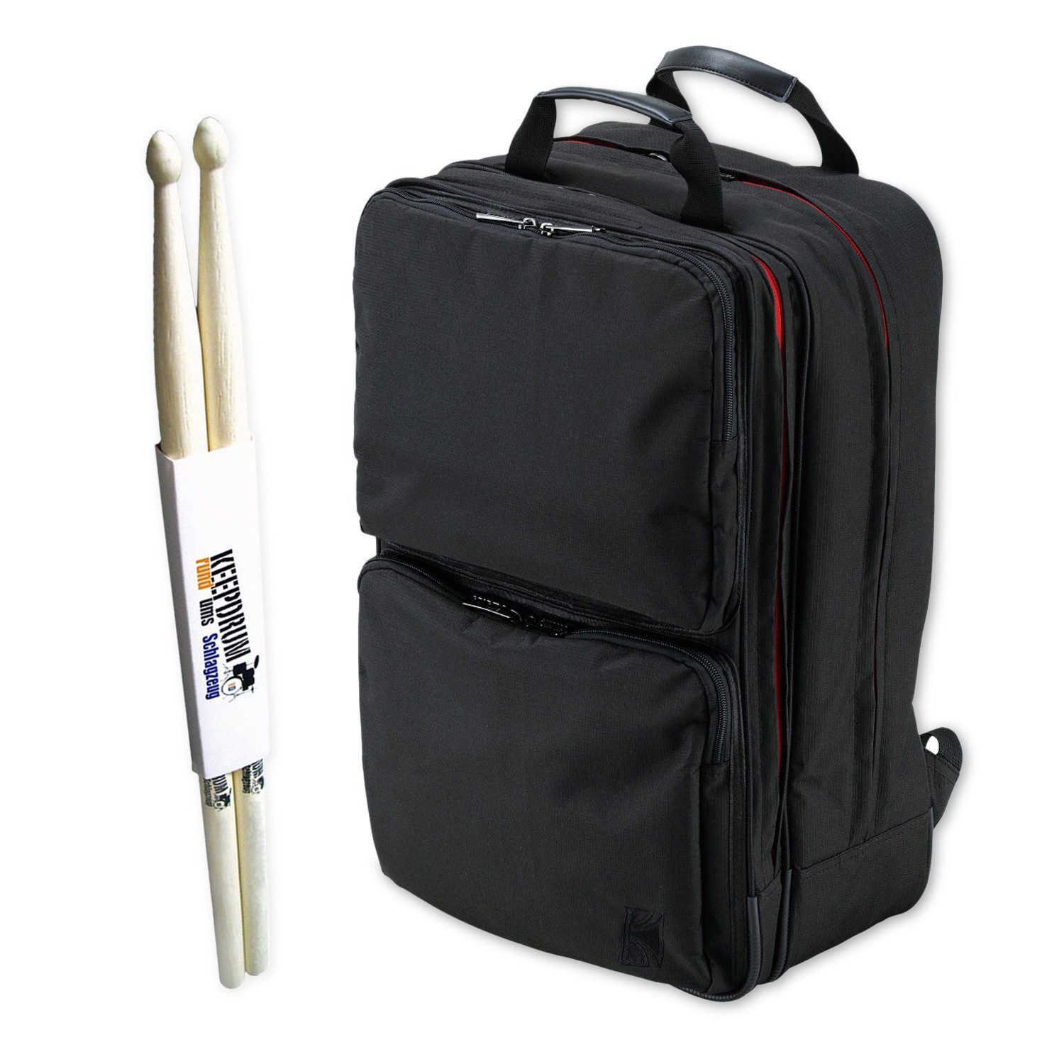 Tama Schlagzeug Tama Schlagzeug-Tasche MBS07 für Zubehör mit Schlagzeugstöcken,Rucksack-Tasche, Schlagzeug-Tasche