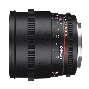 Samyang MF 85mm T1,5 Video DSLR II Canon EF Teleobjektiv