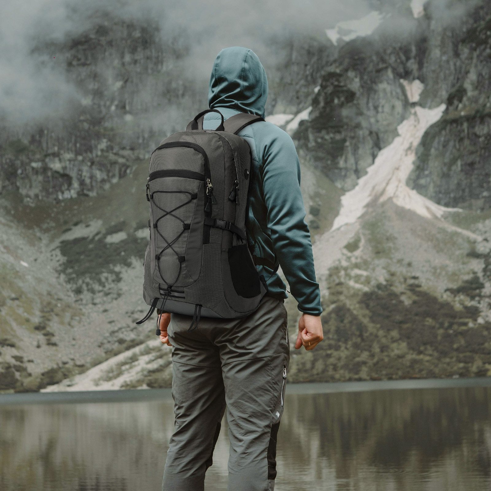 TAN.TOMI Wanderrucksack 45L Wanderrucksack Herren Damen, Wasserdicht Trekkingrucksack (inkl. Reflexstreifen, mit Federtasche, Geldbōrse und Laptopfach), Für Wandern, Radfahren, Klettern, Bergsteigen und Reisen Sport