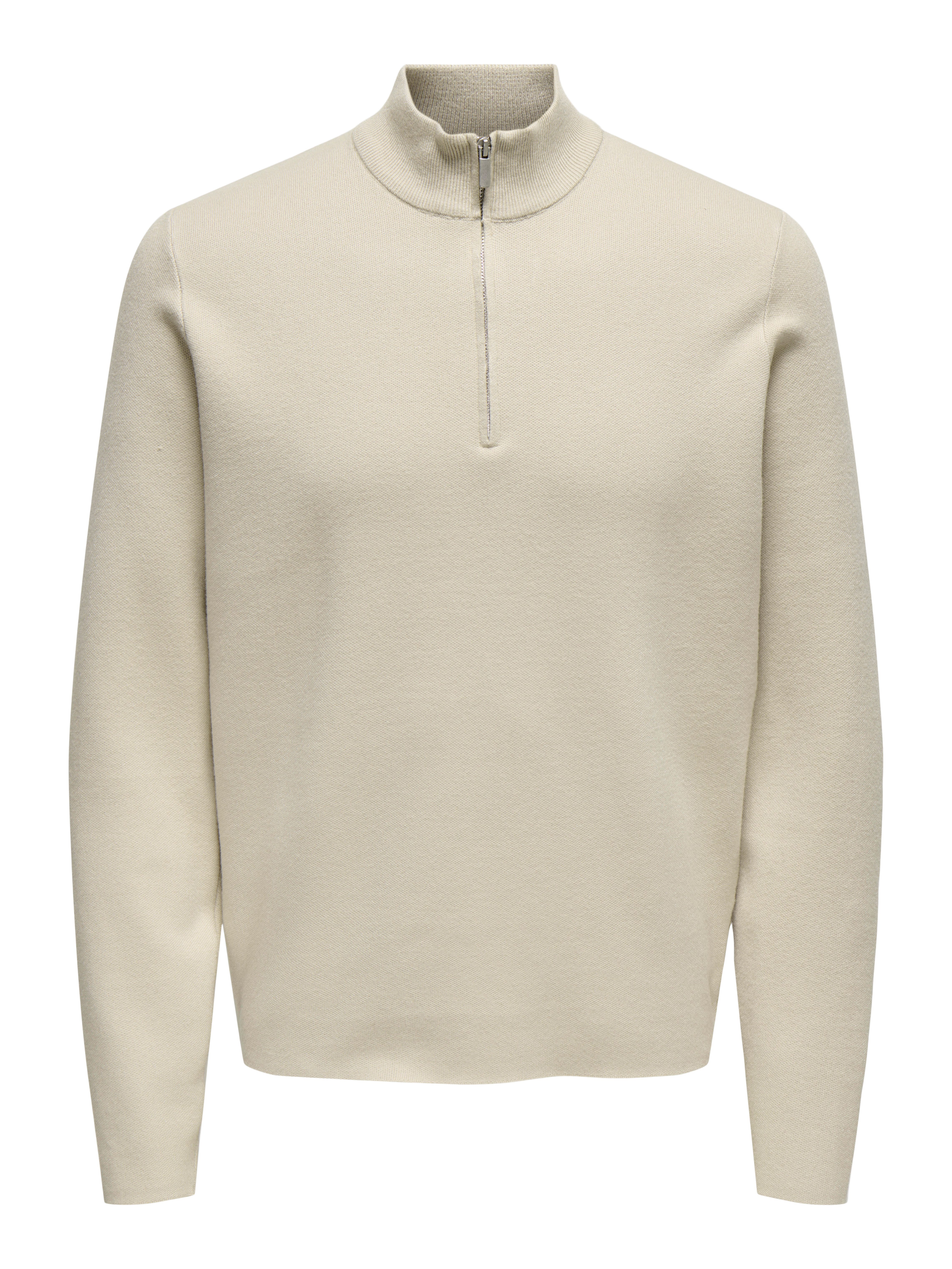 ONLY & SONS Troyer ONSCOOPER REG 12 HALF ZIP HIGH NECK KNIT – Bild 5 von 5