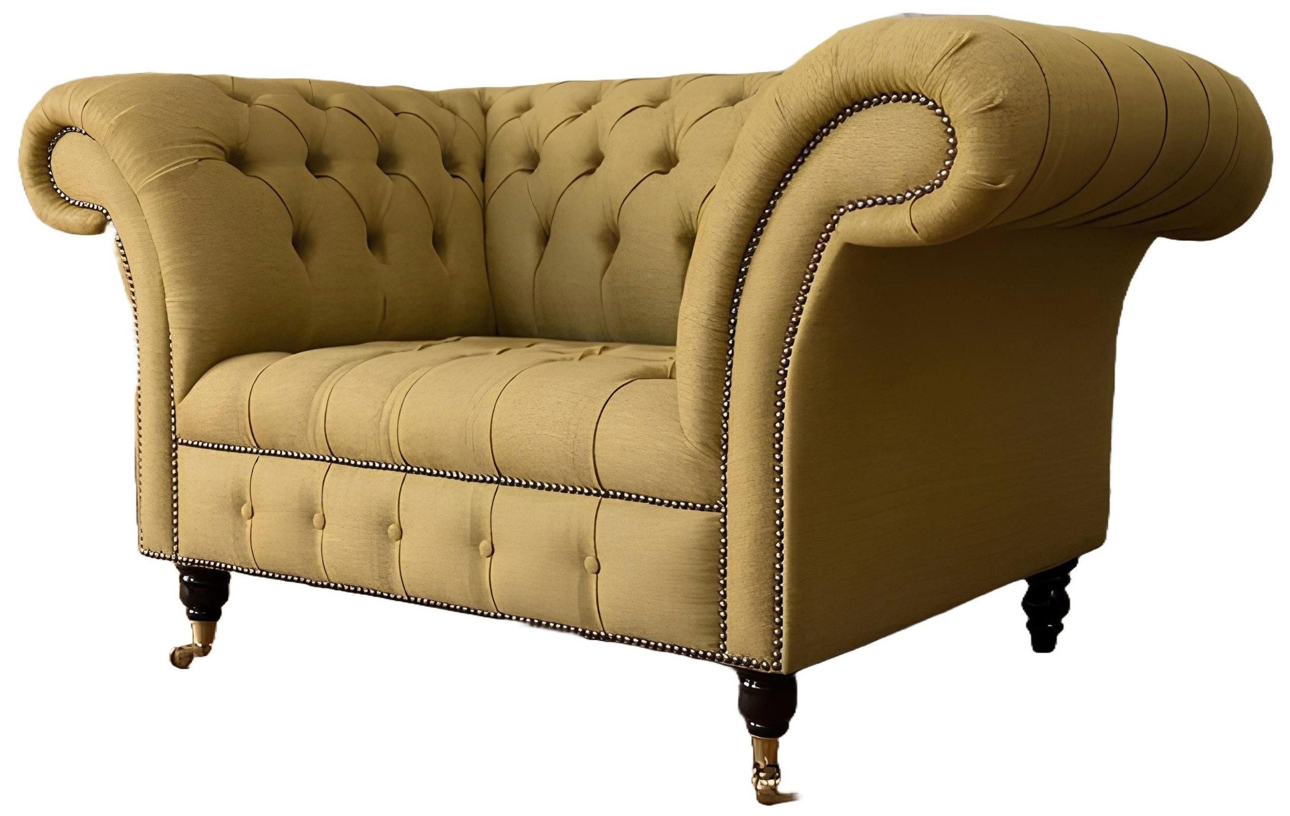 Xlmoebel Chesterfield-Sessel Luxuriöser Chesterfield-Sessel mit hochwertigem Textilbezug (Sessel (1 Sitzer), Hergestellt in Europa