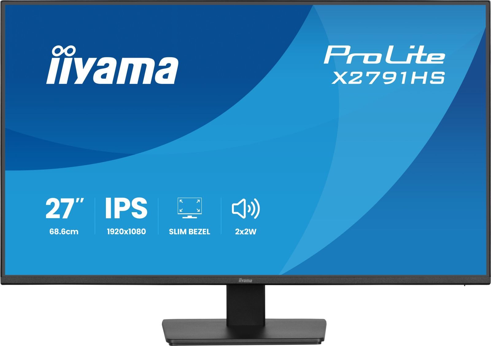 Iiyama X2791HS-B1 TFT-Monitor (1920 x 1080 px, Full HD, 120 Hz, IPS, Adaptive-Sync, Lautsprecher, HDCP)