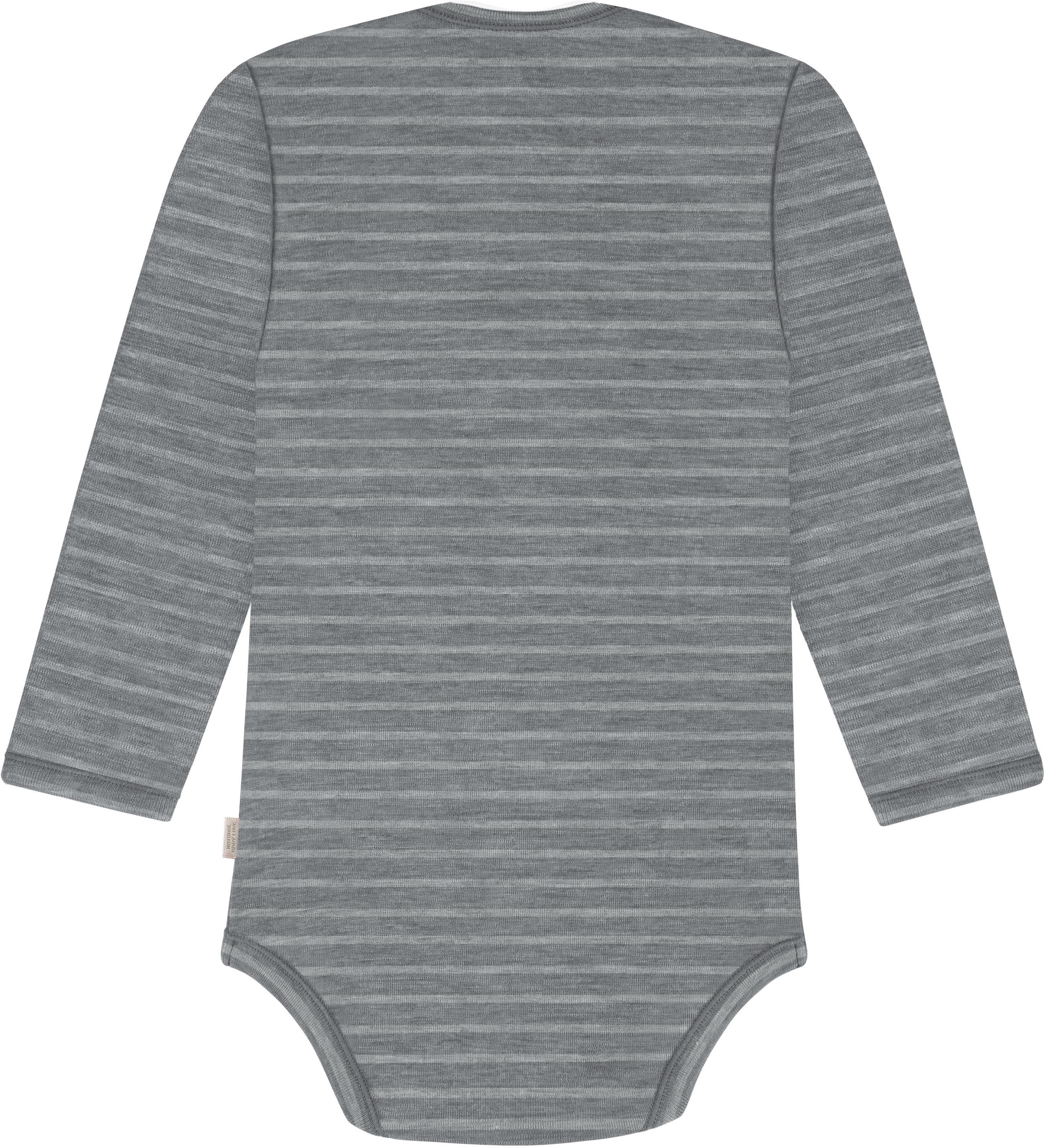 normani Langarmwickelbody Baby Merino Body Langarm Auckland Langarm Body mit Umschlag - Strampler Einteiler aus 100 % Merinowolle