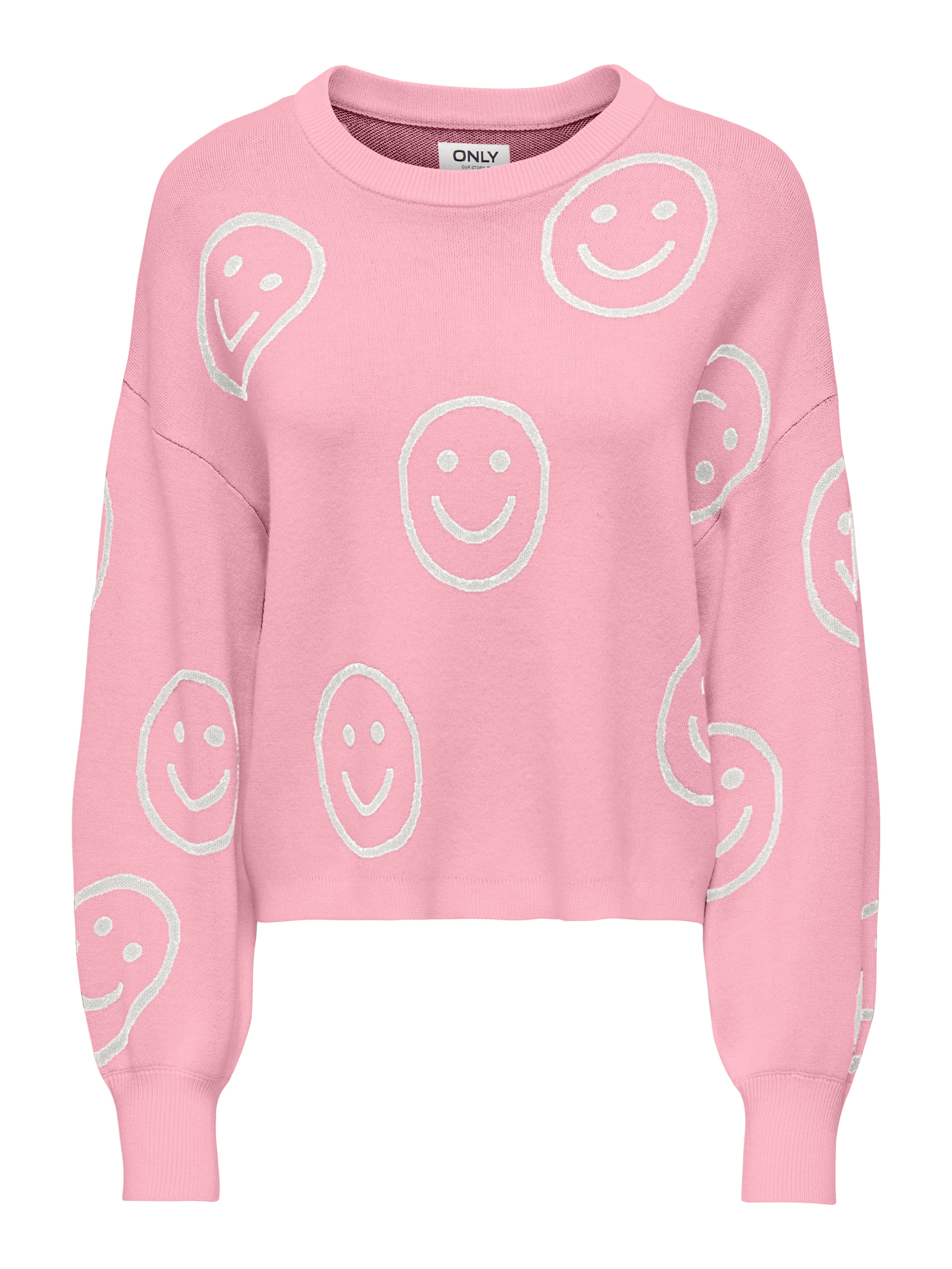 ONLY Strickpullover ONLMONTANA LS JQ O-NECK CC KNT mit Rippbündchen günstig online kaufen