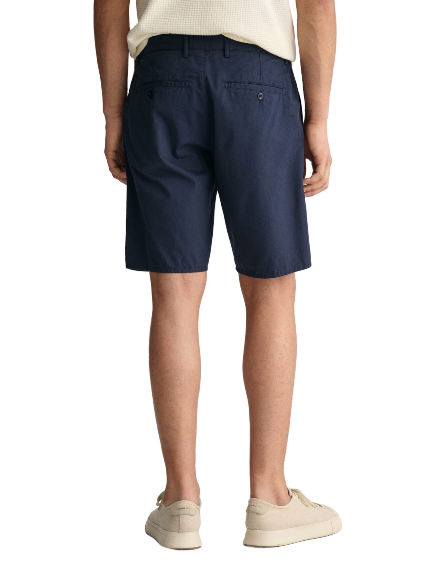 Gant Bermudas blau,Basic,Baumwolle,Unifarben,Comfort Fit,Mittel