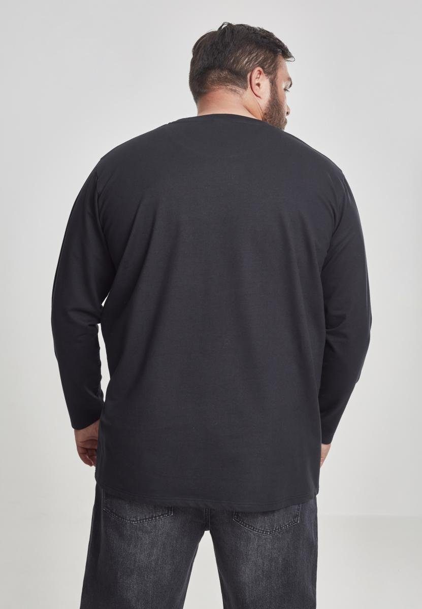 black Stretch Longsleeve CLASSICS T-Shirt Terry Stretch URBAN (1-tlg) TB2390 Terry Herren