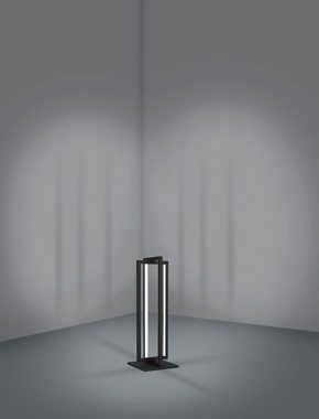 EGLO Tischleuchte SIBERIA, LED fest integriert, warmweiß - kaltweiß, Tischleuchte in schwarz aus Stahl - 15,5W - warmweiß - kaltweiß
