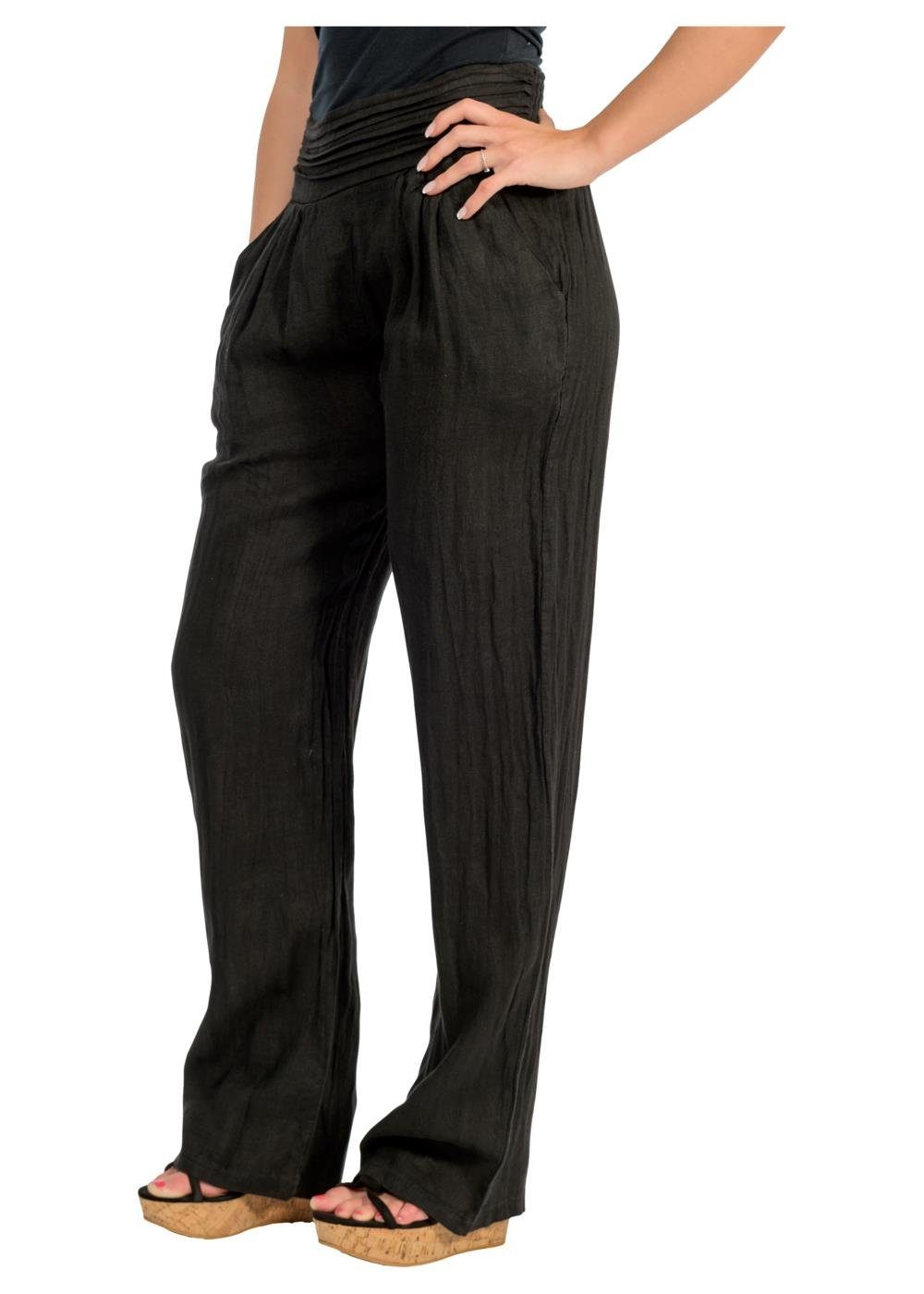 malito more than fashion Leinenhose malito Damen Hose aus Leinen 2727 beque günstig online kaufen