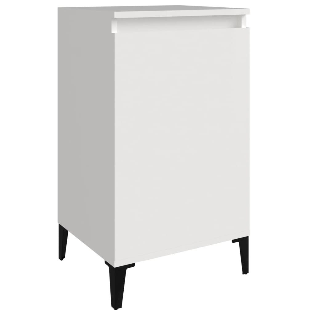vidaXL Nachttisch Nachttisch Hochglanz-Weiß 40x35x70 cm günstig online kaufen