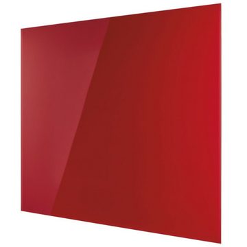 magnetoplan® Anzeigetafel Design Glas-Magnettafel - 60x40cm - magnetisch/beschreibbar - Rot (1-St)