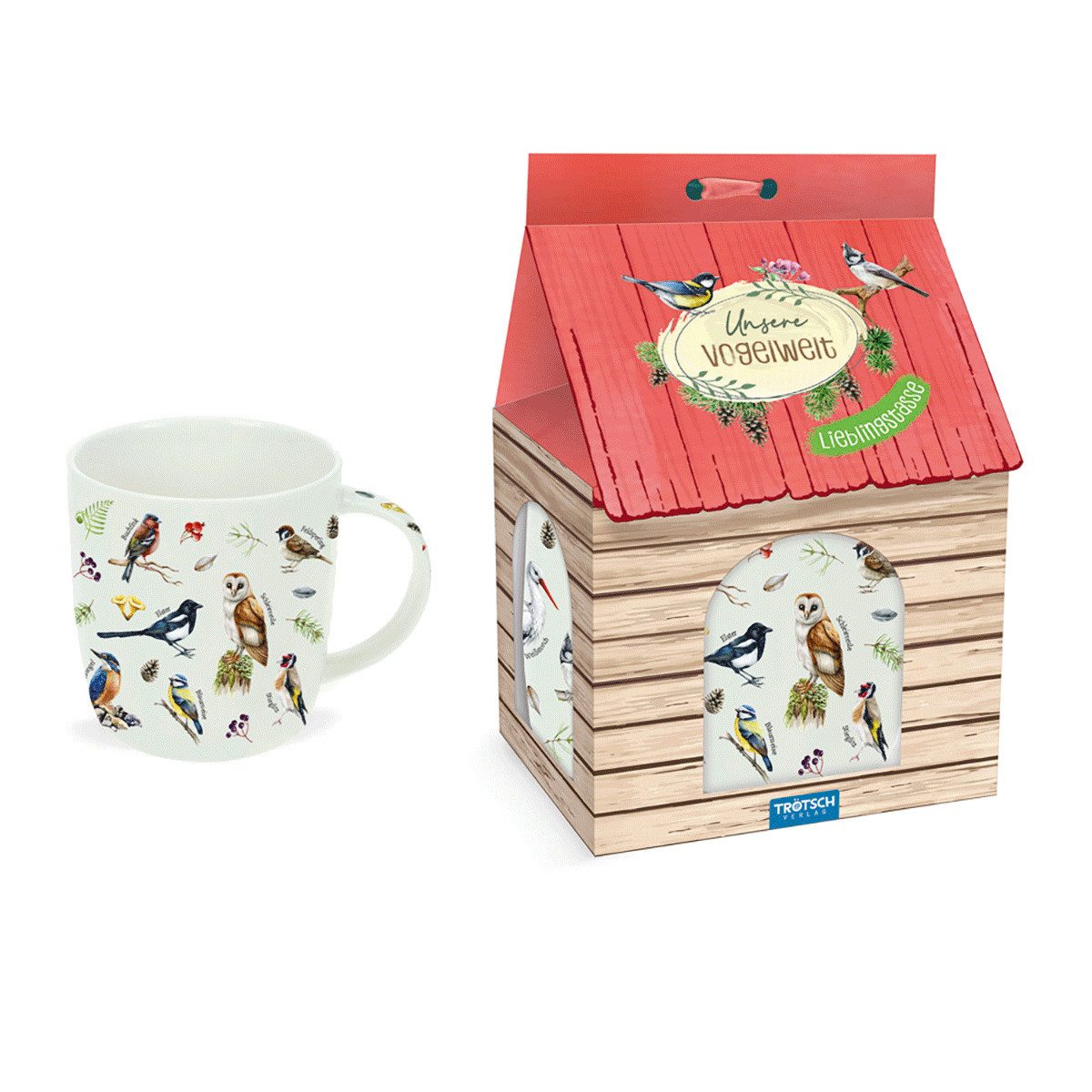 Tasse Trötsch Tasse im Vogelhäuschen Unsere Vogelwelt: Kaffeetasse Teetas