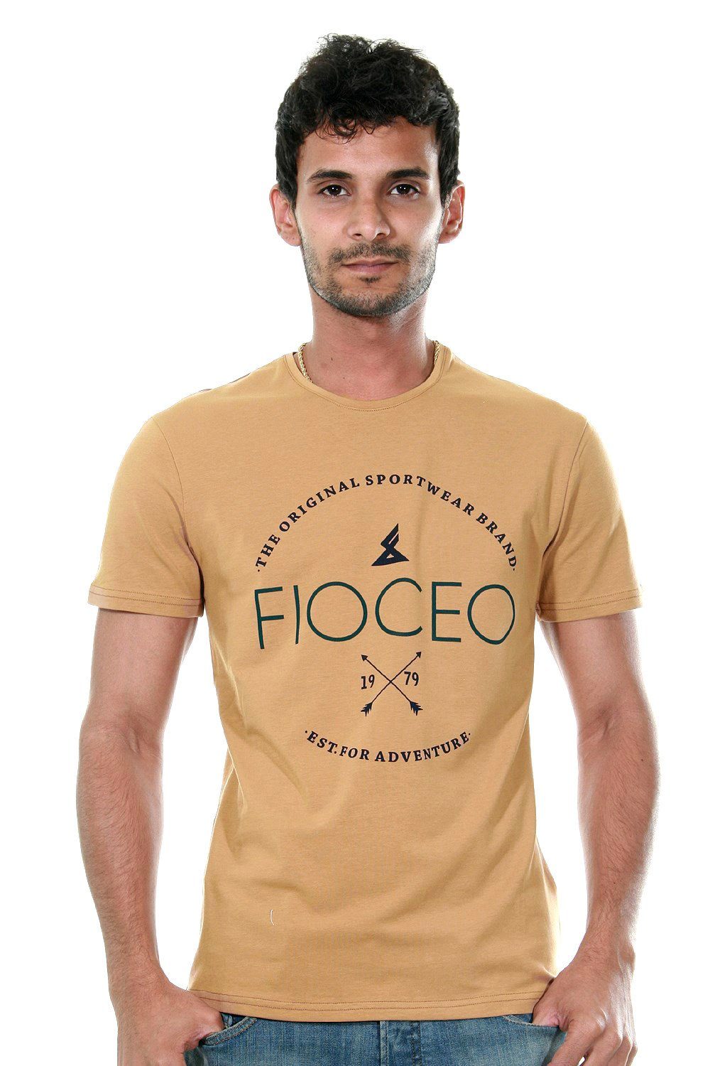 FIOCEO Rundhalsshirt caramel | T-Shirts