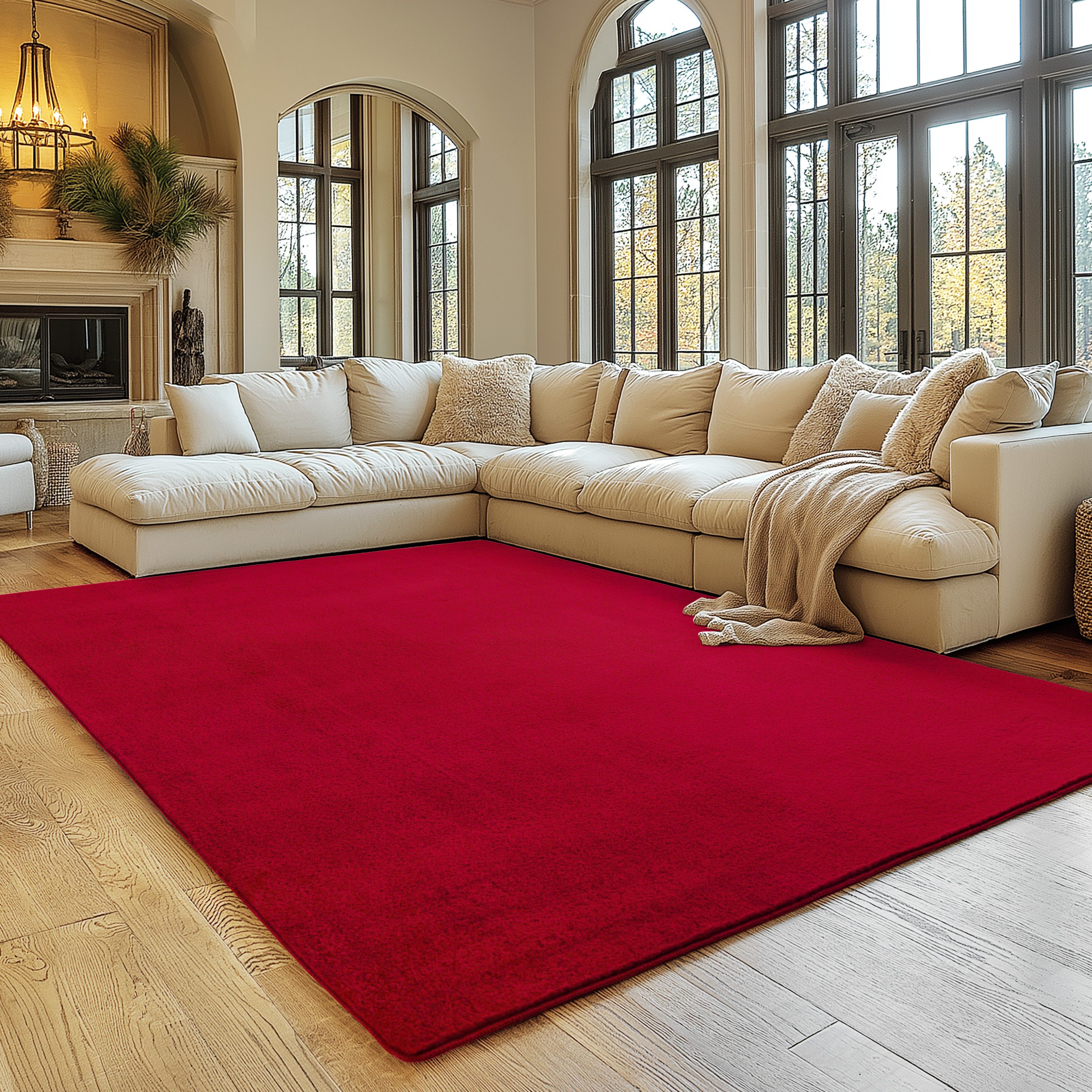 SIMPEX24 Teppich Unicolor - Einfarbig, Rechteckig, Höhe: 11 mm, Perfekt geeignet für Wohnzimmer, Schlafzimmer,Kinderzimmer