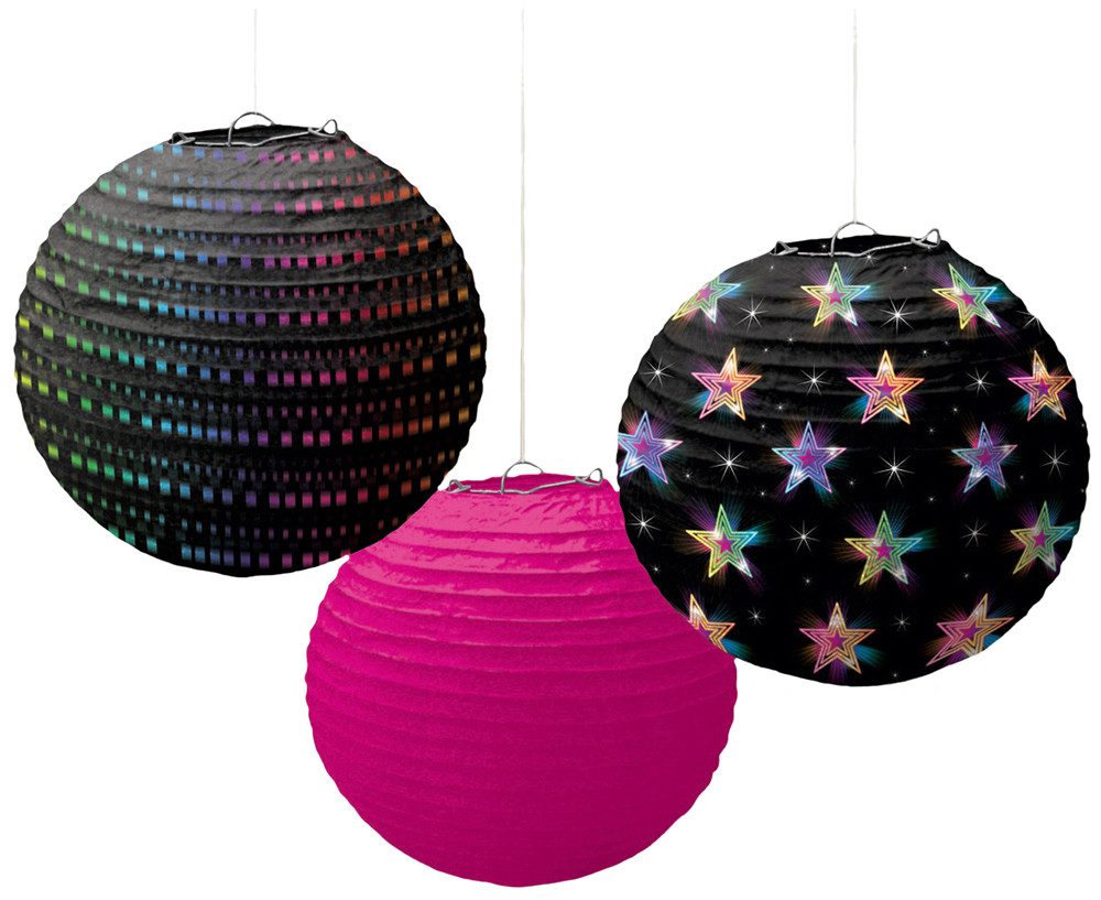 Amscan Hängedekoration Disco Fever 70´s Party Dekorations Artikel - 3 Dek