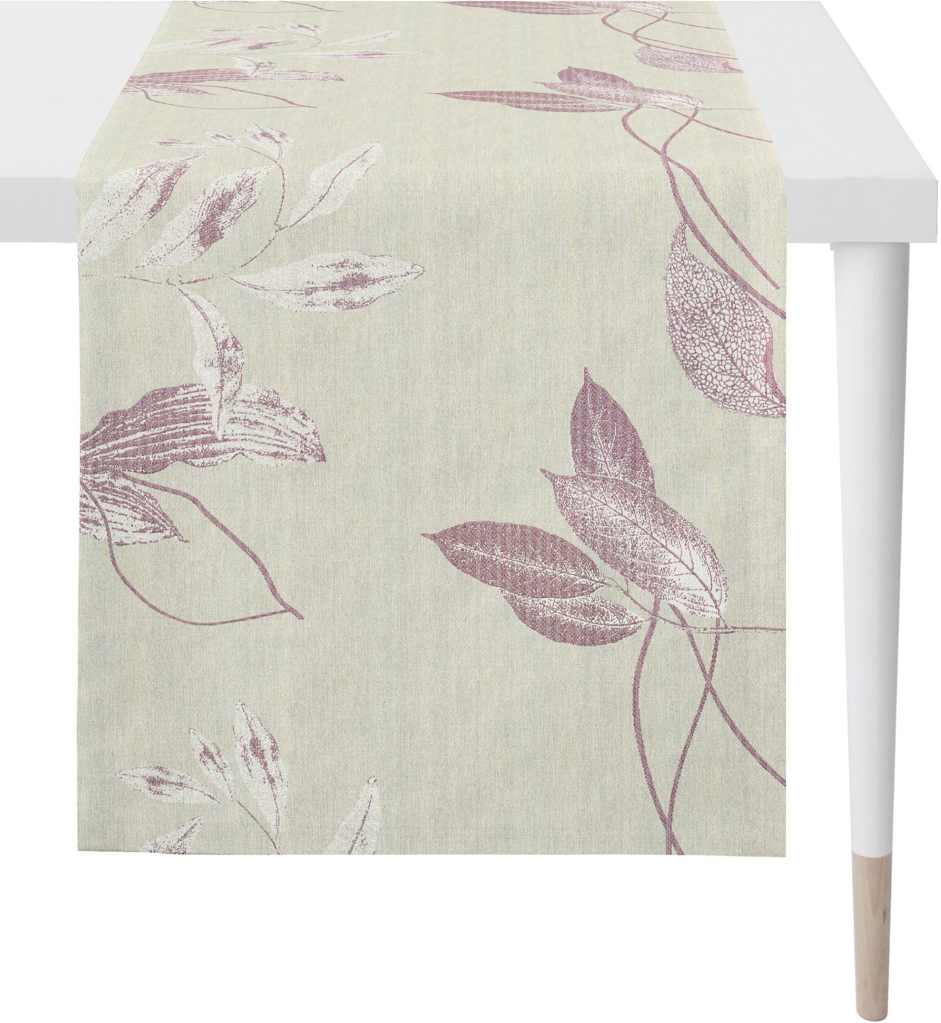 APELT Tischläufer 1602 LOFT STYLE Jacquardgewebe (1-tlg), mauve