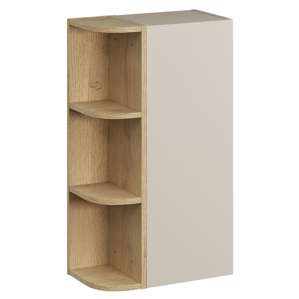 Lomadox Hängeschrank DURANGO-56 45 cm breit in Eiche und kaschmit, 1 Tür, 3 Fächer