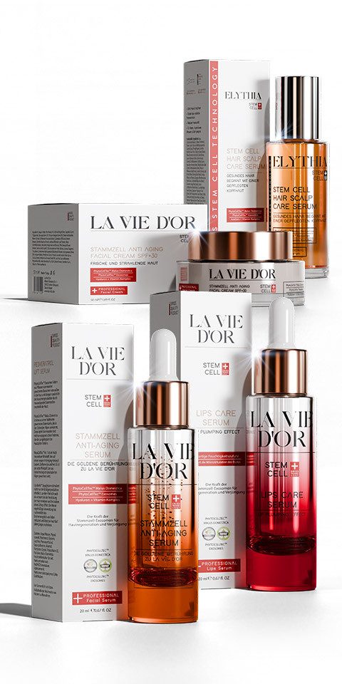 La Vie D'Or Gesichtspflege-Set LaVieDor & Elythia Komplettpflege-Set – Gesicht, Lippen & Haare, 4-tlg.