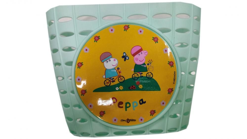 Fahrradkorb Bike Fashion Kinder-Fahrradkorb Peppa Pig  robuster Kunststoff-Lenker